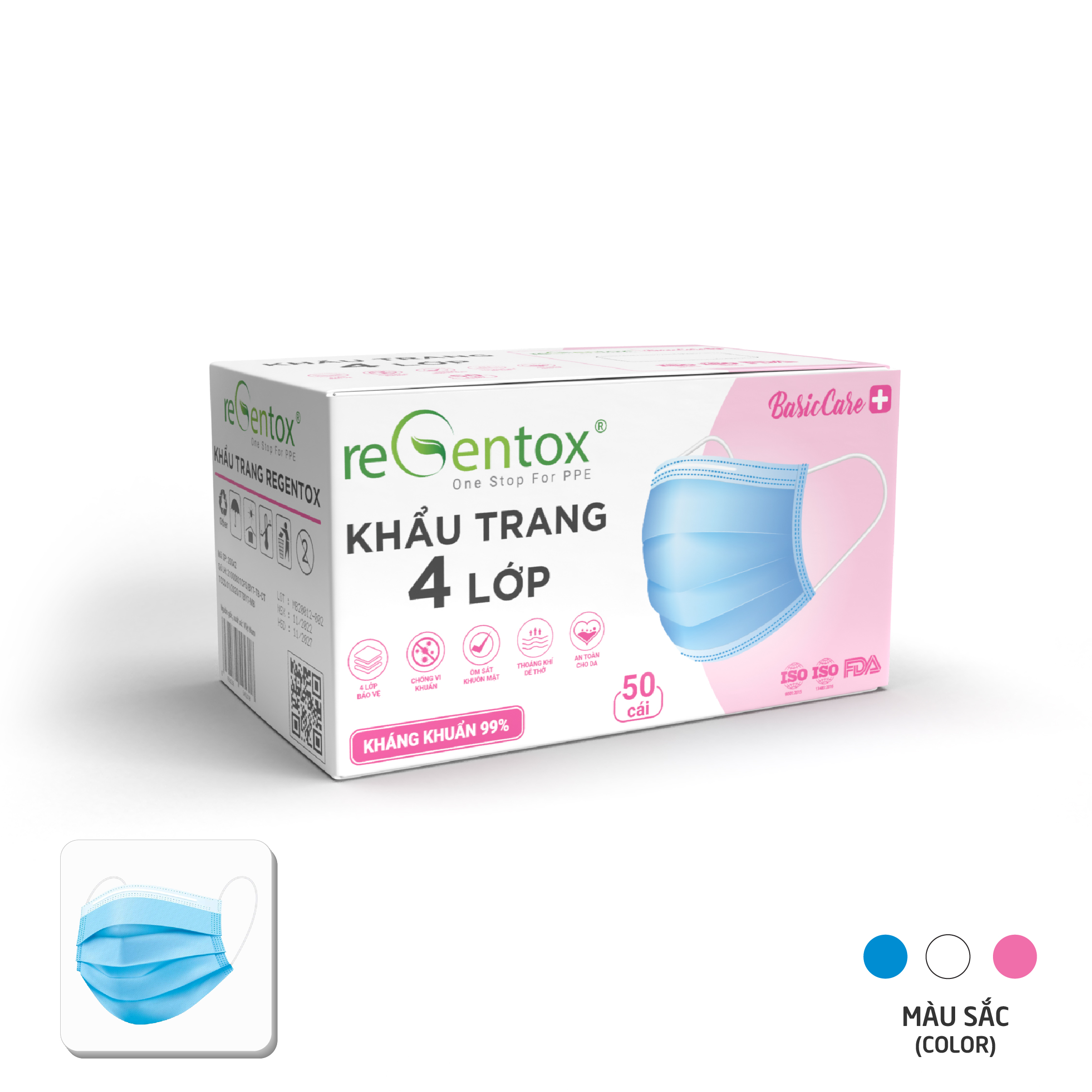 Khẩu Trang Y Tế 4 Lớp BasicCare