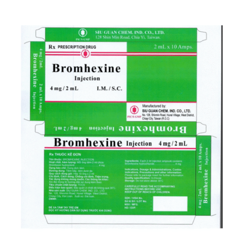 Bromhexine injection 4mg/2ml