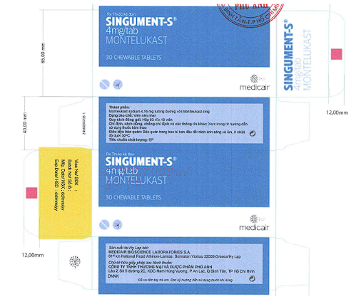 Singument-S 4mg/tab