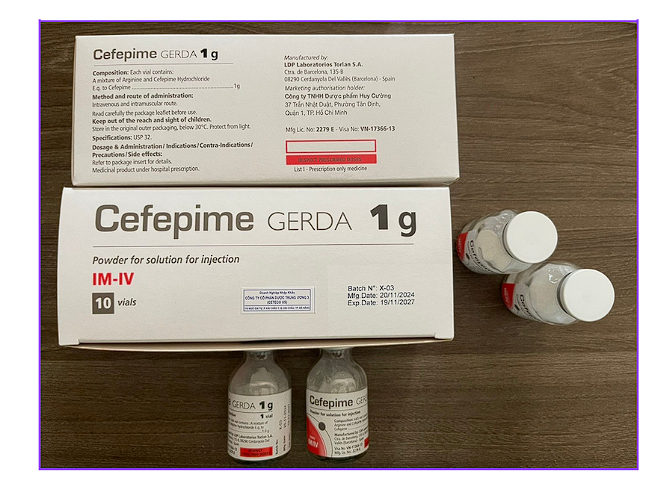Cefepime Gerda 1g