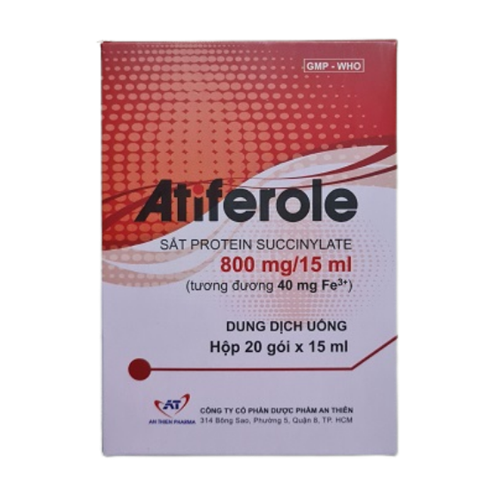 Atiferole (Sắt protein succinylate 800mg/15ml)